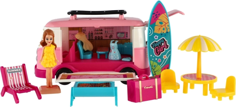 Surf, chaise longue et équipement de plage