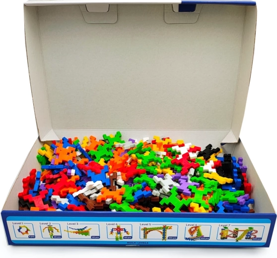 250 pièces colorées pour un jeu créatif