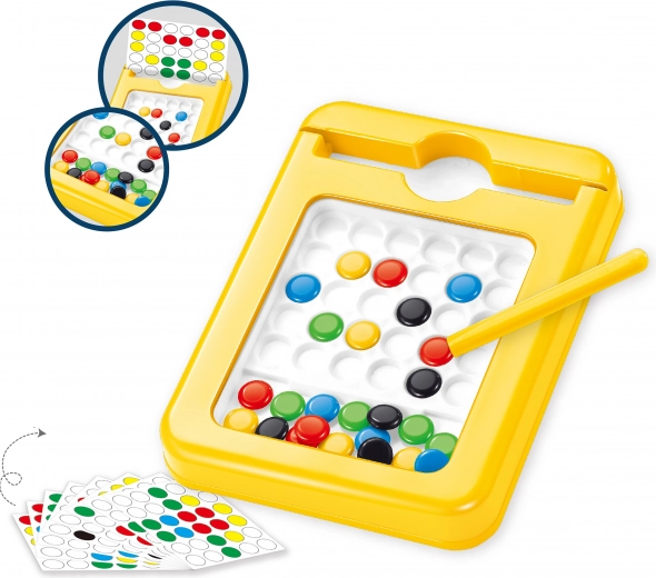 Tableau avec aimants colorés