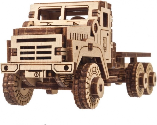 Puzzle mécanique en bois camion militaire