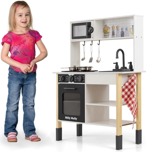 La cuisine grandit avec l’enfant grâce au réglage de hauteur