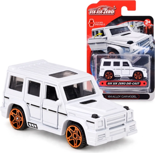 Modèle réduit métallique de voiture tout-terrain à l’échelle 1:64 avec portes ouvrantes