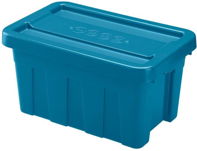 Boîte de rangement en plastique avec couvercle 20 l HEIDRUN