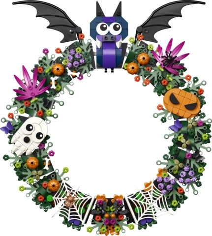 Couronne décorative d’Halloween à accrocher