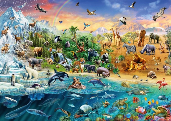 Puzzle Royaume des animaux 1000 pièces