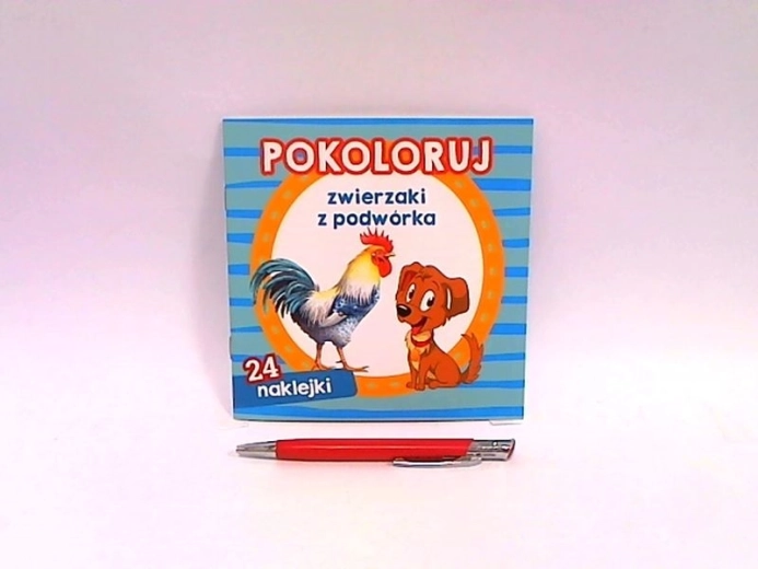 Colorie les animaux de la ferme – coloriages avec autocollants