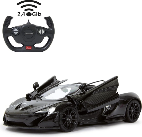 Voiture RC Jamara McLaren P1 1:14 noire, 2,4 GHz, portes ouvrables manuellement