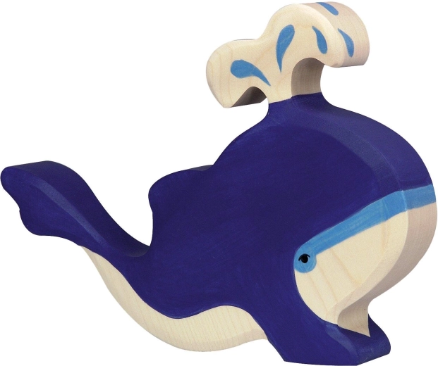 Holztiger baleine bleue avec jet d’eau - 1 pièce