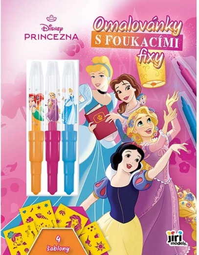 Coloriages Disney Princesses avec feutres souffleurs