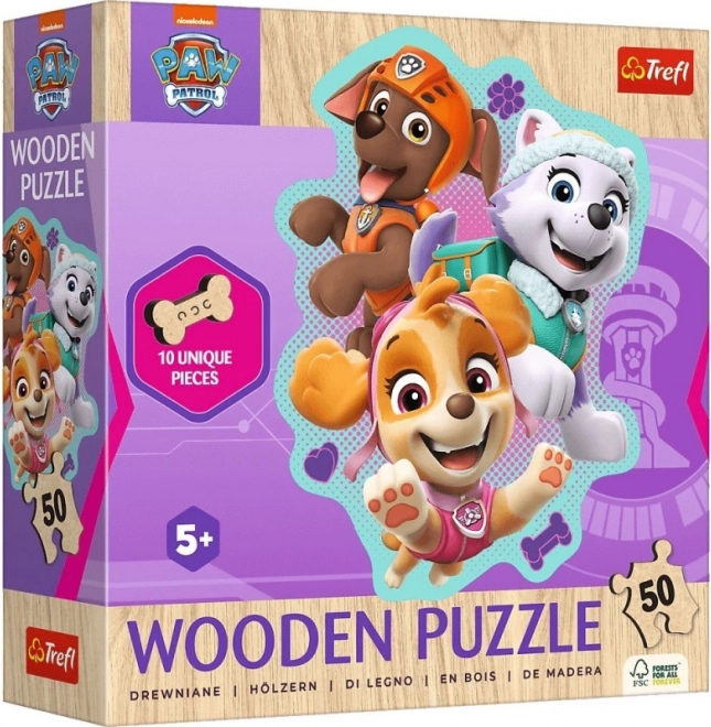 Puzzle en bois Pat' Patrouille 50 pièces