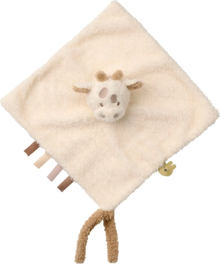 Nattou doudou – couverture en peluche Teddy girafe 28 × 28 cm