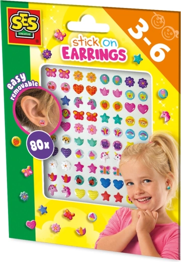 SES Creative boucles d’oreilles autocollantes pour enfants