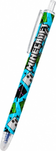 Stylo-gel effaçable Minecraft bleu