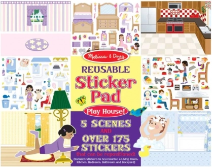 Blocs Autocollants Réutilisables 'Jouons à la Maison' Melissa & Doug