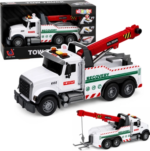 Camion de chantier avec grue réglable, lumières et sons 1:14 - 1 pièce