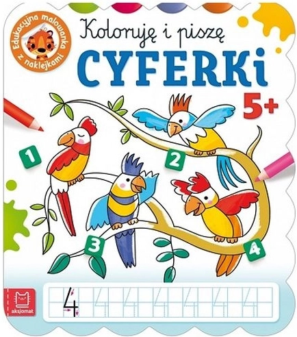 Je colorie et j’écris les chiffres – coloriage éducatif avec autocollants