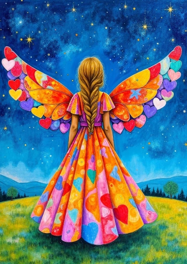 Enjoy puzzle Cœur avec des ailes 1000 pièces