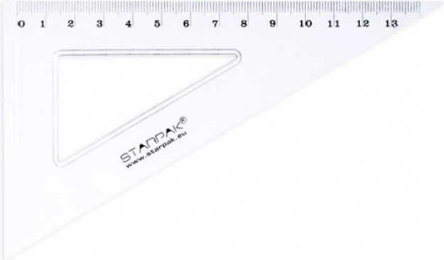 Règle triangulaire 13 cm
