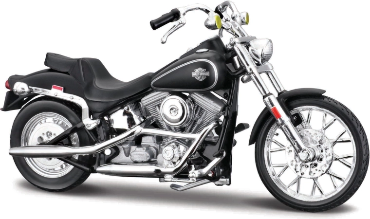 Maisto HD moto 1984 FXST Softail noir mat 1:18