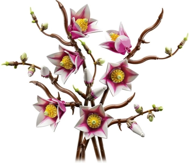 Fleurs réalistes en deux nuances