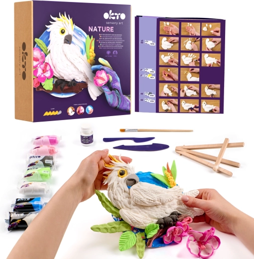 OKTO Nature – kit créatif de modelage Cacatoès