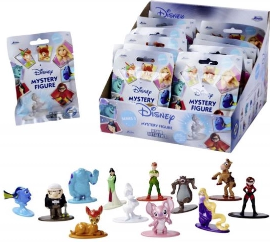disney nano figurine en sachet – mini figurine de collection en métal 4 cm (vague 3, 12 modèles)