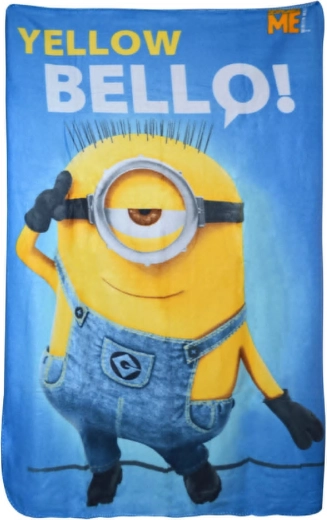 Couverture polaire Minions yellow bello! 100 × 150 cm