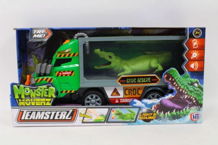 Teamsterz Monster Moverz camion avec crocodile – lumière et son