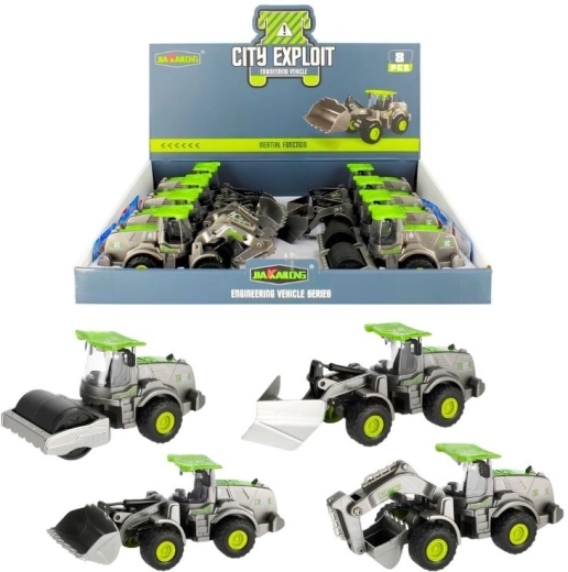 Engin de chantier pour enfants – 4 modèles (pelleteuse, bulldozer, rouleau compresseur, chargeuse)