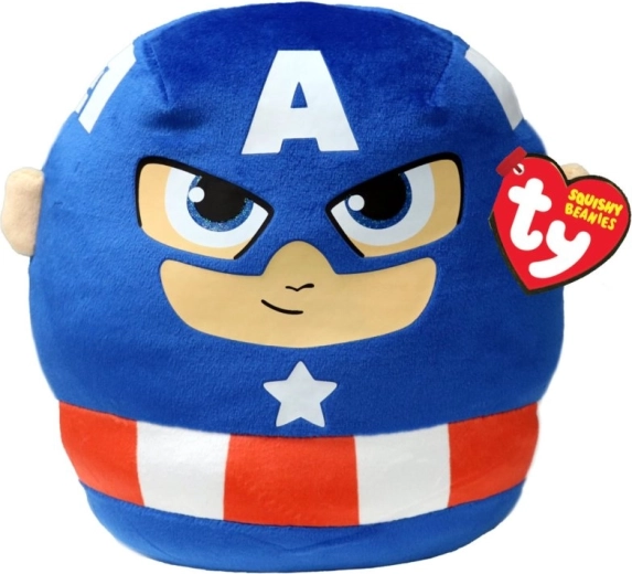 Ty Marvel Captain America squishy beanie coussin en peluche 20 cm