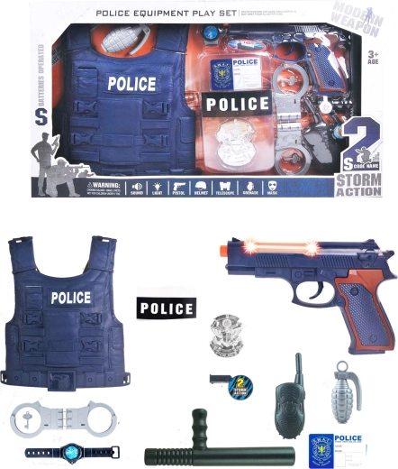 Set de jeu de police - 11 pièces