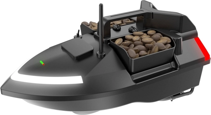 Trois compartiments indépendants pour jusqu’à 2 kg d’amorce