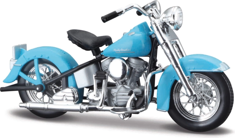 Maisto Harley-Davidson 1953 FL Hydra Glide 1:18 bleu clair