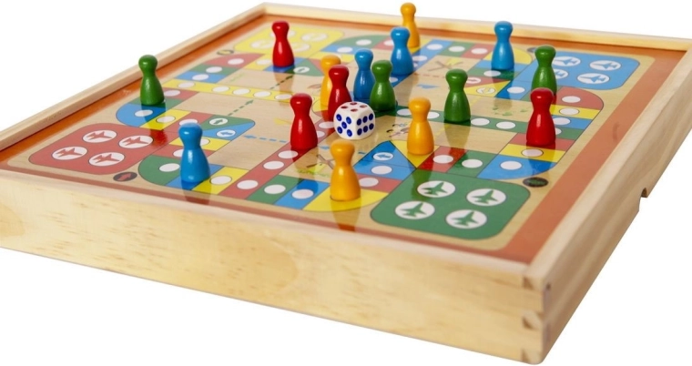 Plateau de jeu et pions pour s’amuser ensemble