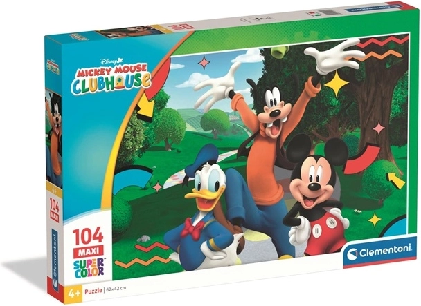 Puzzle Clementoni SuperColor Mickey Mouse maxi 104 pièces
