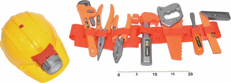 Outils à la ceinture avec casque lumineux - ensemble