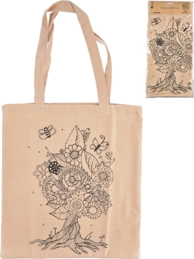 Sac en coton Arbre de Vie beige