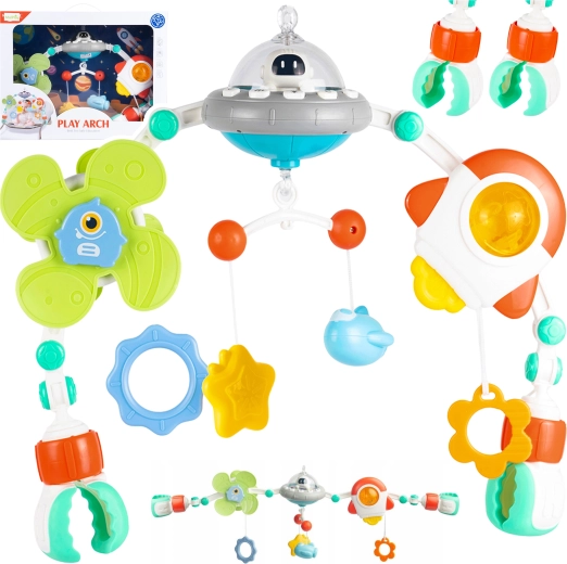 Arche suspendue universelle pour lit et poussette Ufo avec panneau musical