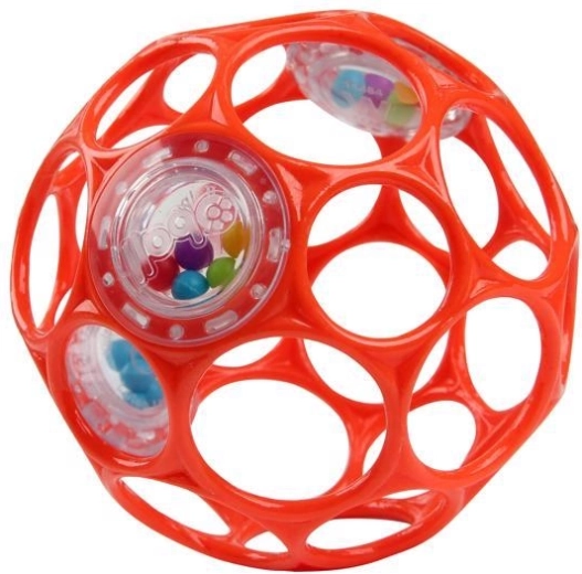 Oball balle hochet Rattle 10 cm orange