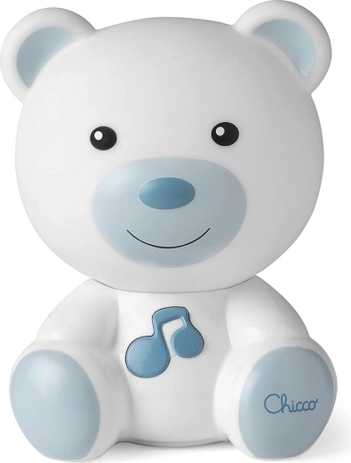 Chicco veilleuse et ourson musical, bleu