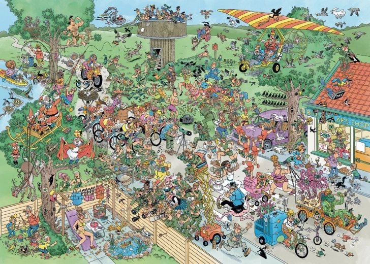 Puzzle JUMBO Jan van Haasteren Suivi des oiseaux 1000 pièces