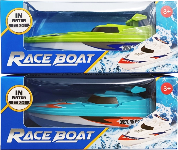Bateau à moteur de course 16,5 cm – jouet pour l’eau (2 modèles)