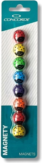Aimants coccinelles 20 mm, 8 pcs