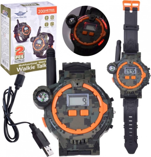 Montres militaires avec talkie-walkie et boussole