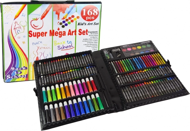 Kit de peinture créatif en valisette 168 pièces