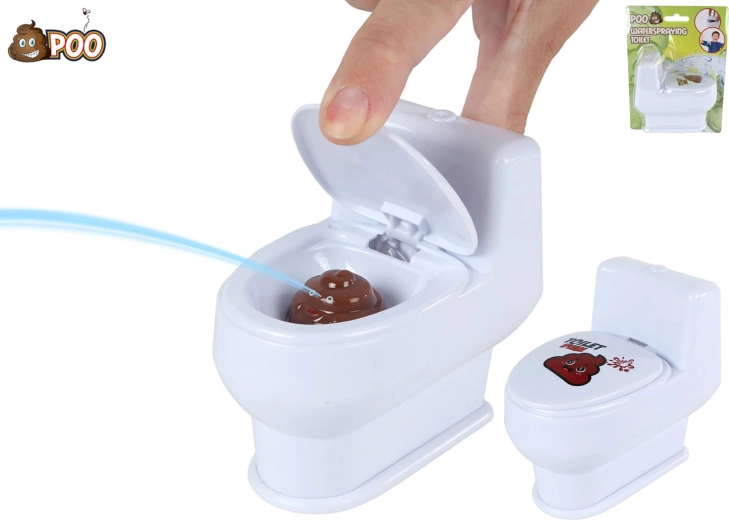 toilette farce 10 cm qui gicle de l’eau avec crotte