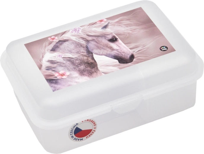 Boîte à goûter avec compartiment Cheval Romantique