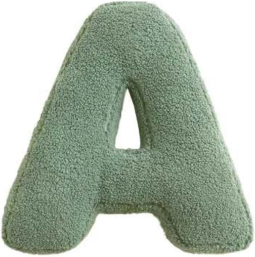 Mealini lettre en peluche A verte - 1 pièce