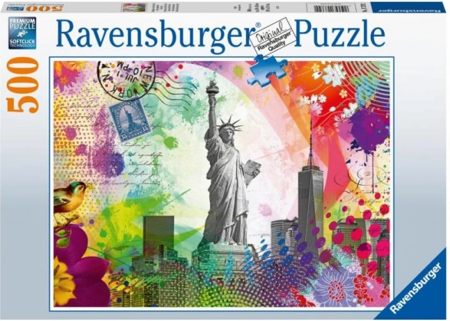 Carte postale de New York – puzzle 500 pièces Ravensburger