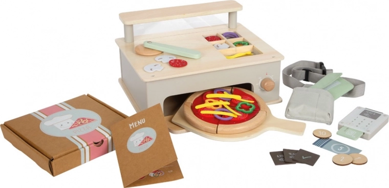 small foot pizzeria set pour enfants
